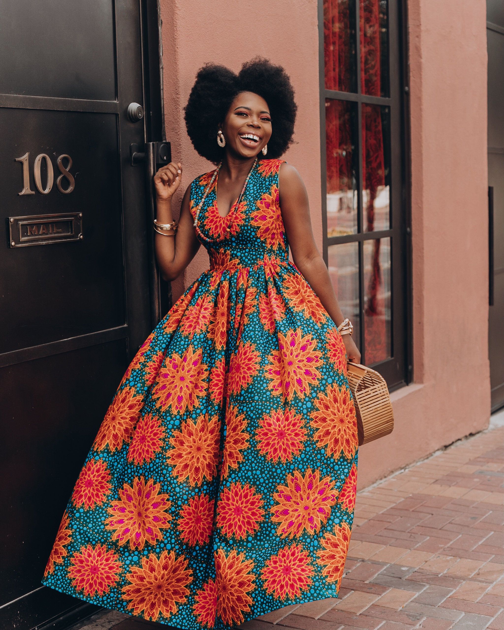 Adunni Ankara Midi Dress view 1